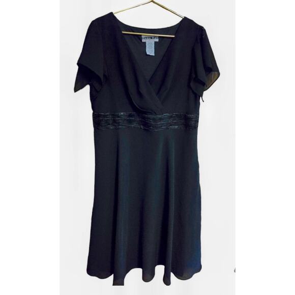 Dana Kay Dresses & Skirts - Dana Kay Womens Fit & Flare Little Black Dress Mid Length Plus Size 16W